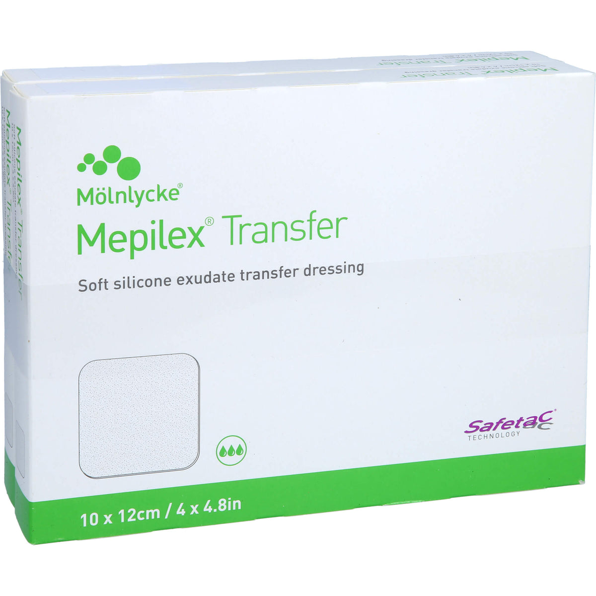 MEPILEX Transfer Schaumverband 10x12 cm steril 10 St