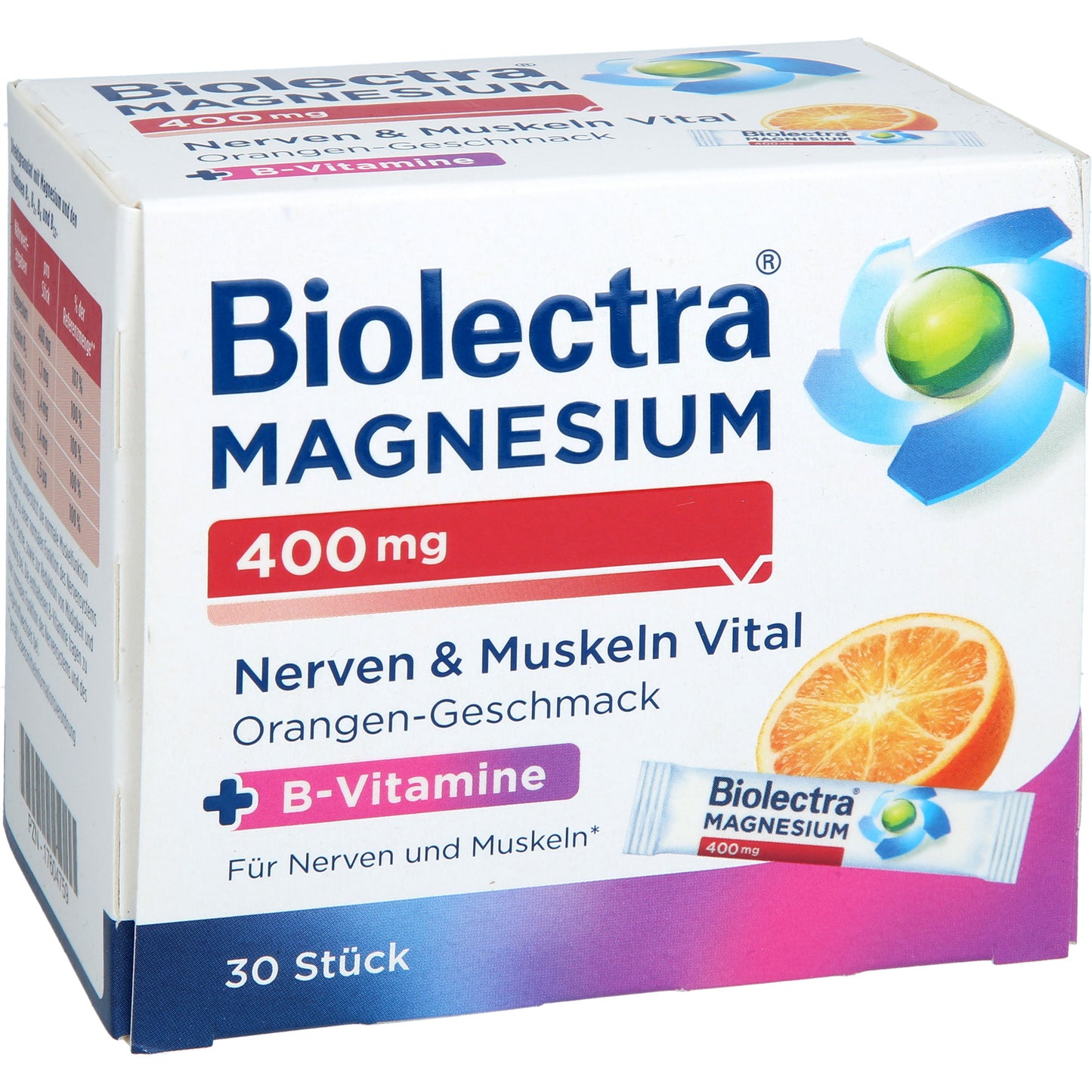 Biolectra MAGNESIUM 400mg Nerven & Muskeln Vital 30 St
