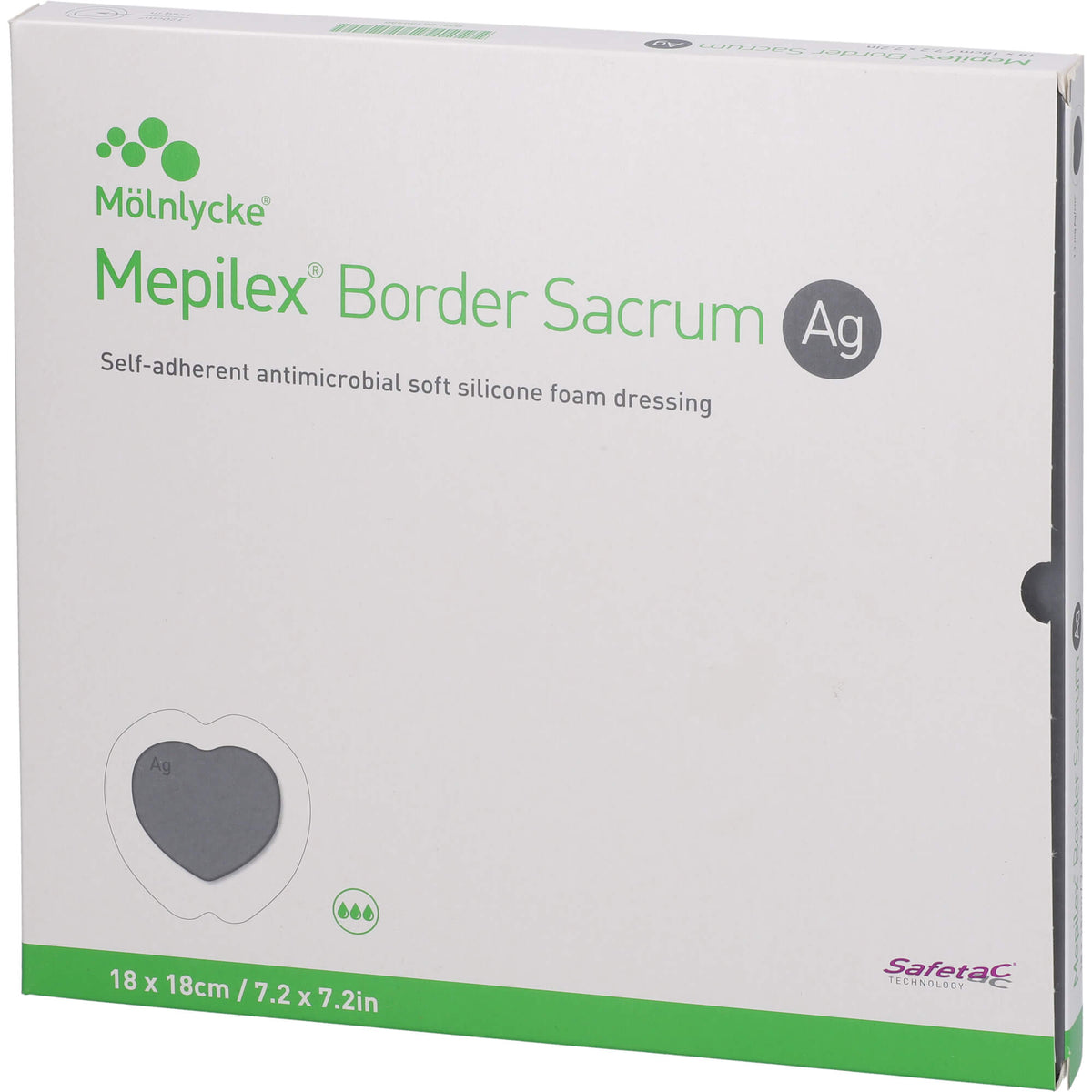 MEPILEX Border Sacrum Ag Schaumverb.18x18 cm ster. 5 St