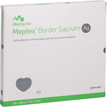 MEPILEX Border Sacrum Ag Schaumverb.18x18 cm ster. 5 St