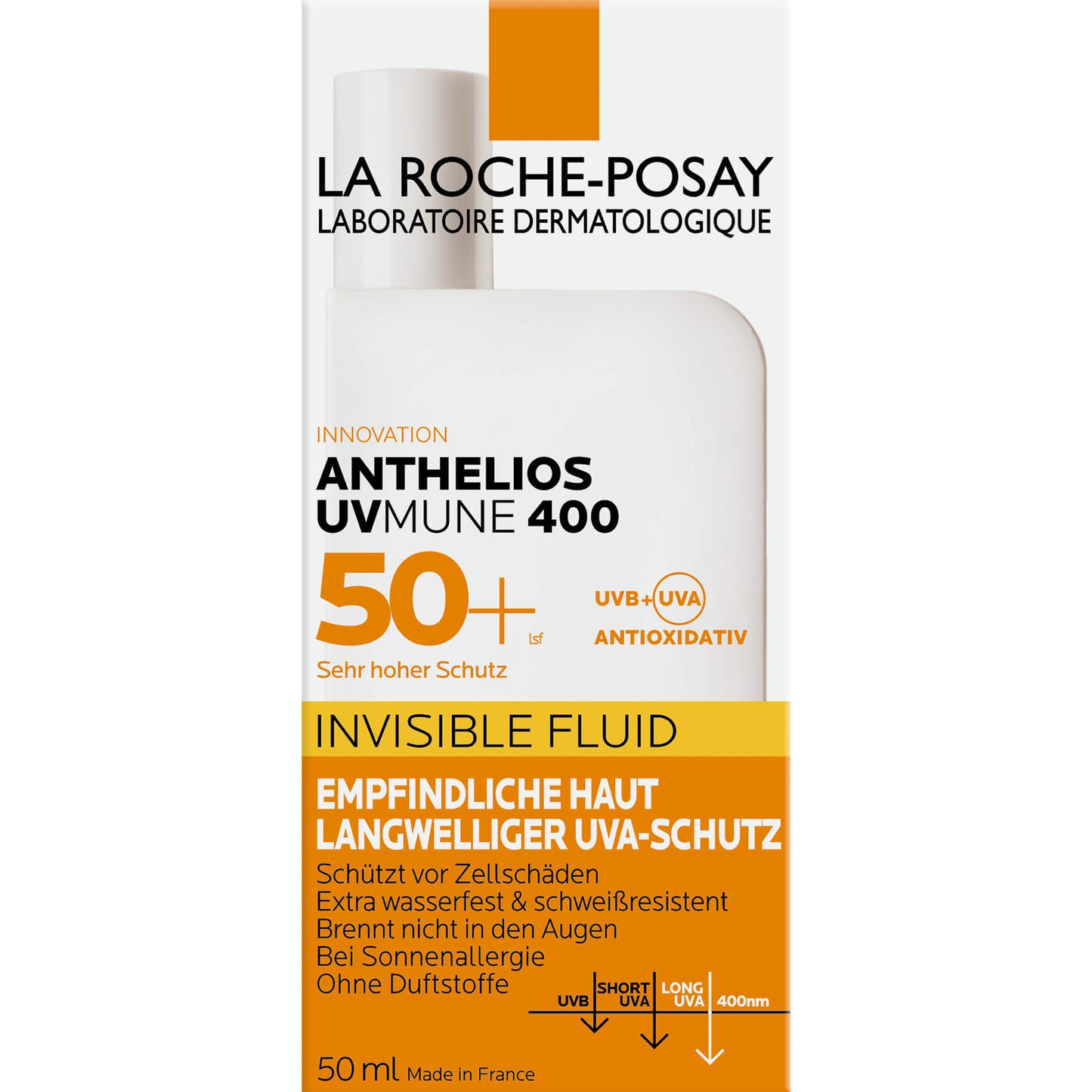 ROCHE-POSAY Anthelios Inv.Fluid UVMune 400 LSF 50+ 50 ML