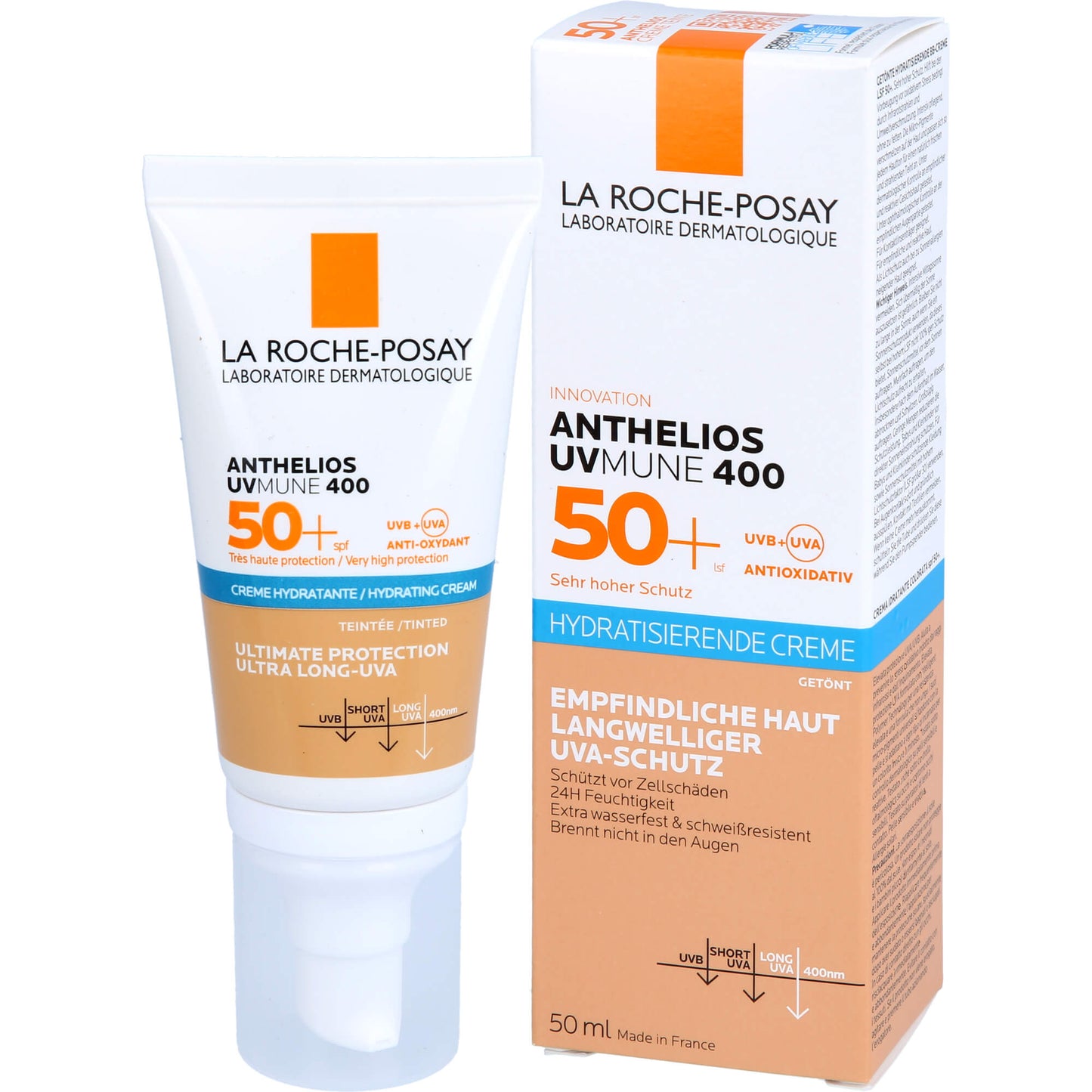 ROCHE-POSAY Anthelios hydratis.Cre.getönt LSF 50+ 50 ML