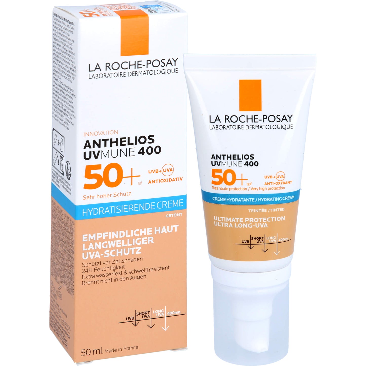 ROCHE-POSAY Anthelios hydratis.Cre.getönt LSF 50+ 50 ML