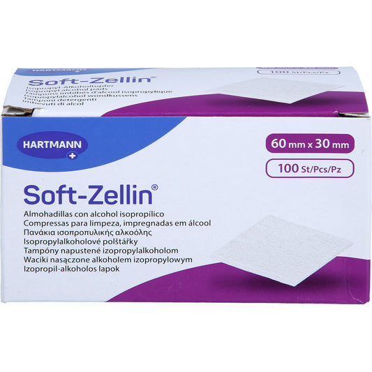 SOFT-ZELLIN Alkoholtupfer 30x60 mm 100 St