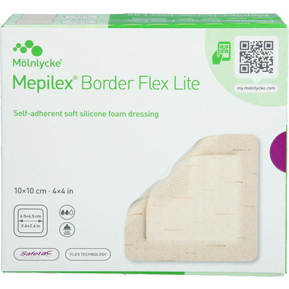 MEPILEX Border Flex Lite Schaumverband 10x10 cm 10 St
