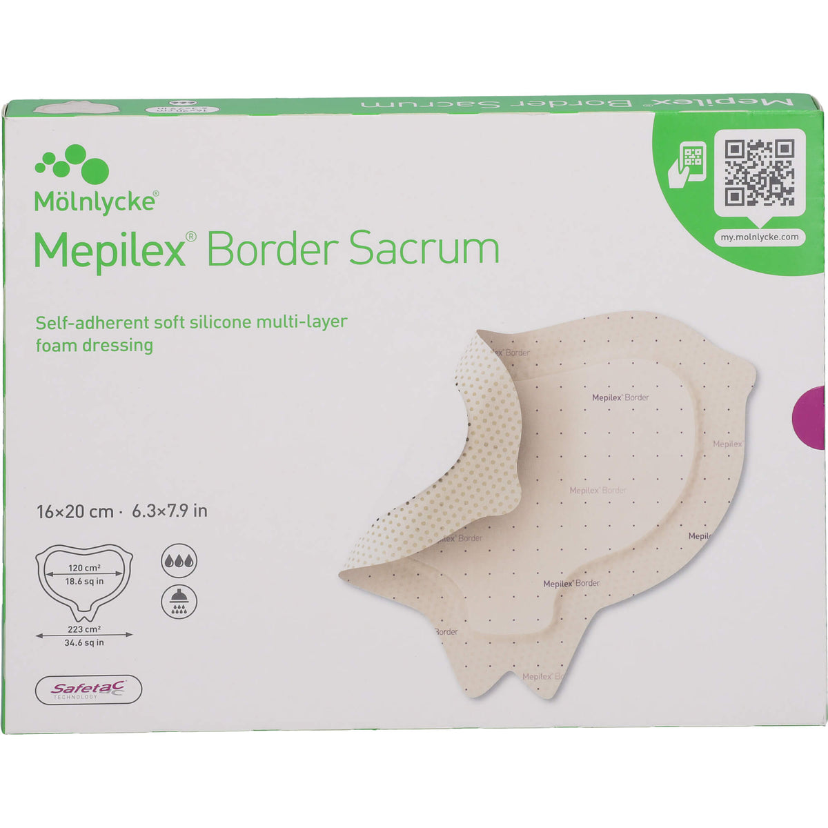 MEPILEX Border Sacrum Schaumverb.16x20 cm steril 5 St