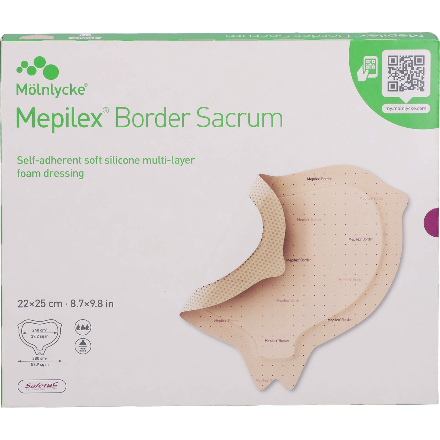MEPILEX Border Sacrum Schaumverb.22x25 cm steril 5 St