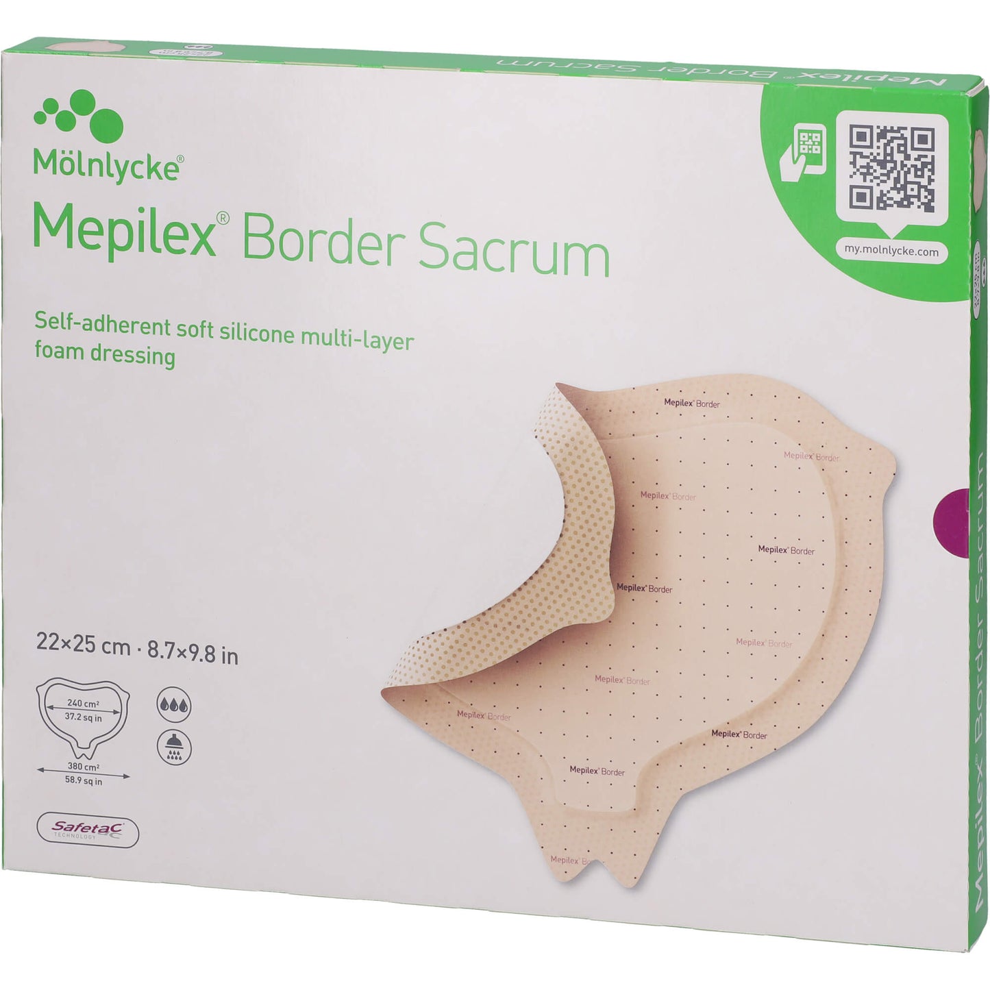 MEPILEX Border Sacrum Schaumverb.22x25 cm steril 5 St