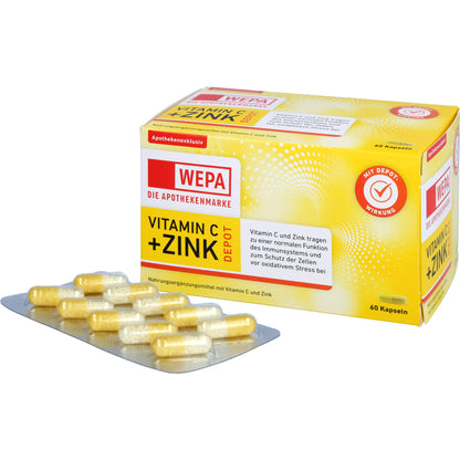 WEPA Vitamin C + Zink Kapseln 60 ST