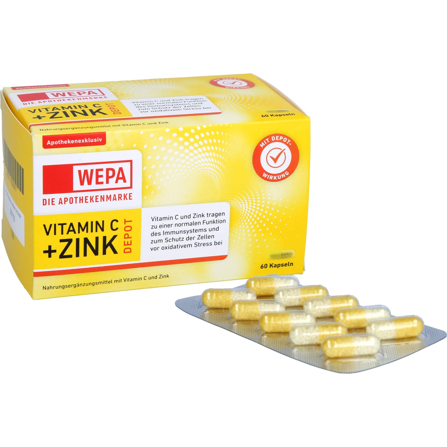 WEPA Vitamin C + Zink Kapseln 60 ST