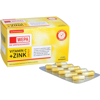 WEPA Vitamin C + Zink Kapseln 60 ST