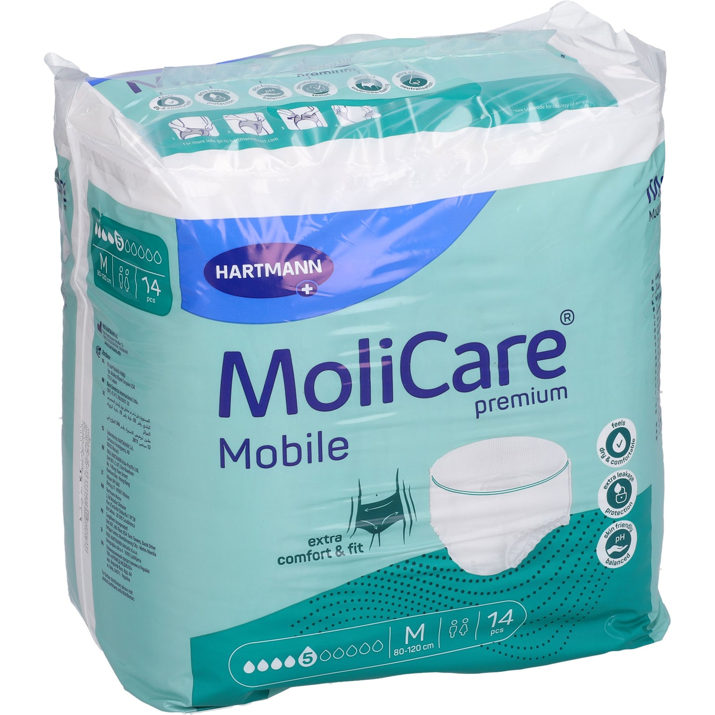 MOLICARE Premium Mobile 5 Tropfen Gr.M 14 St