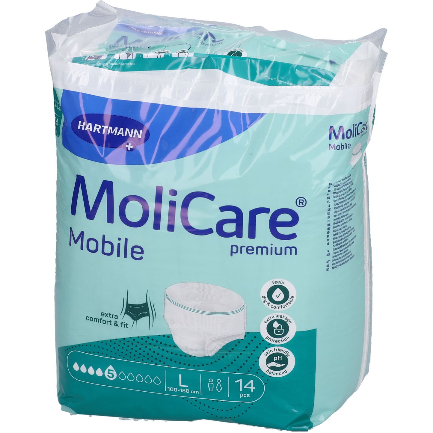 MOLICARE Premium Mobile 5 Tropfen Gr.L 14 St