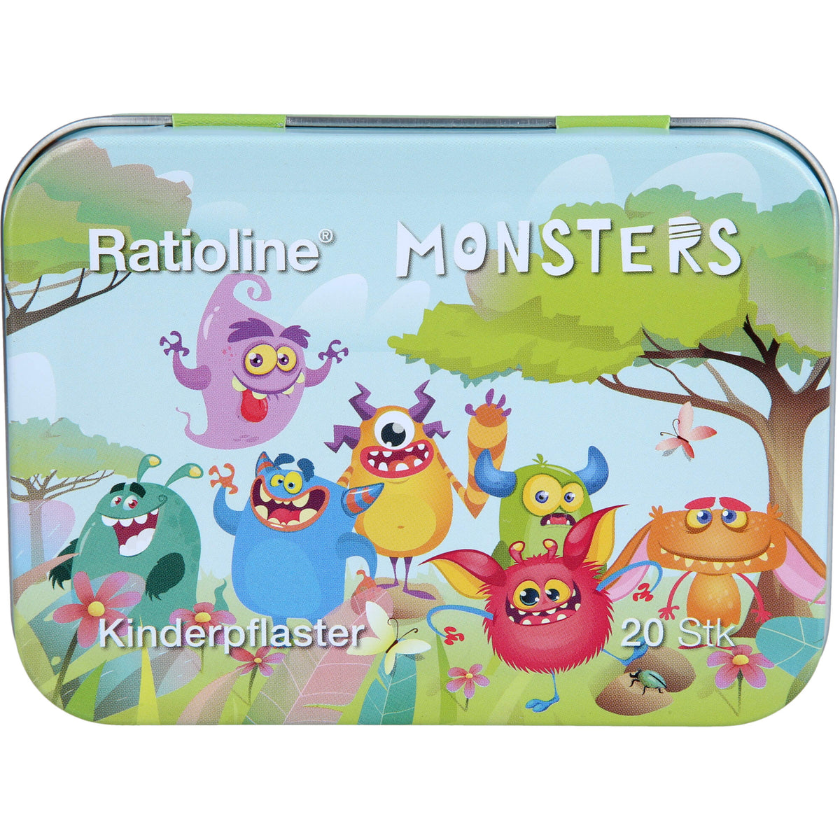 RATIOLINE Kinderpflaster Strips 3 Größen Blechbox 20 St