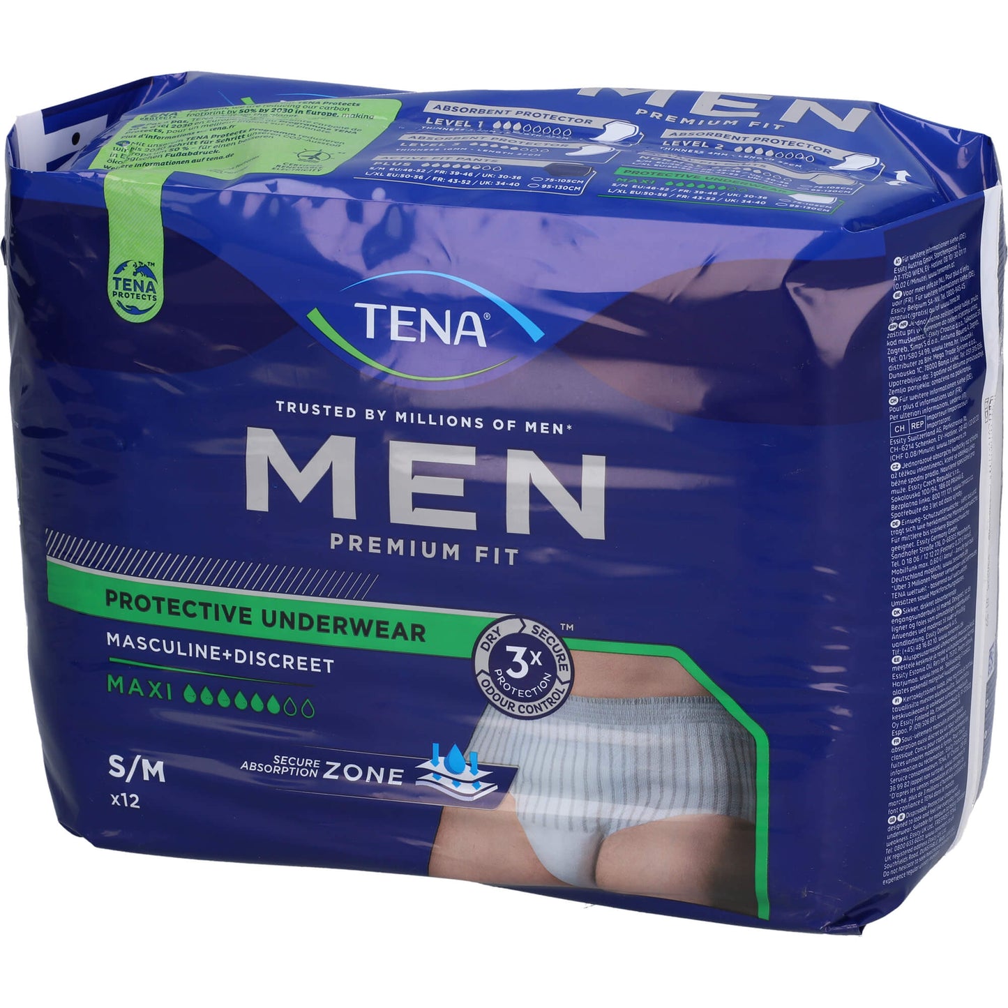 TENA MEN Premium Fit Inkontinenz Pants maxi S/M 12 St