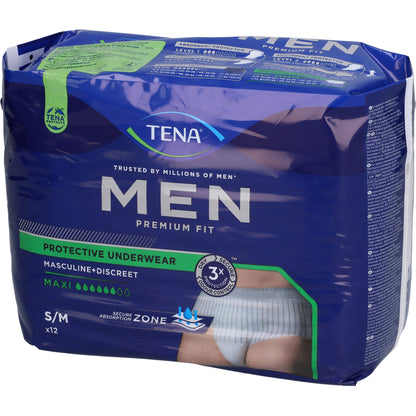 TENA MEN Premium Fit Inkontinenz Pants maxi S/M 12 St