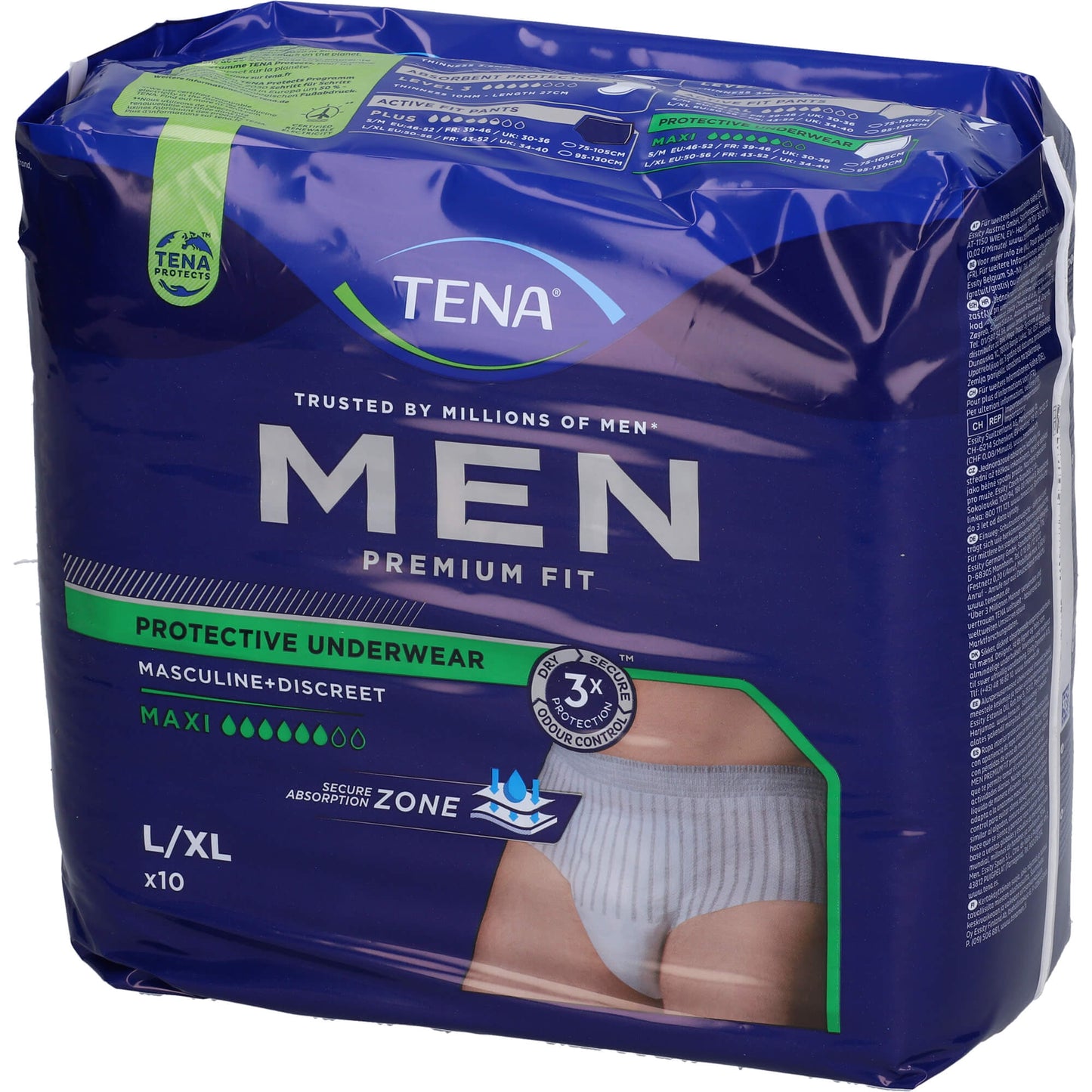 TENA MEN Premium Fit Inkontinenz Pants maxi L/XL 10 St