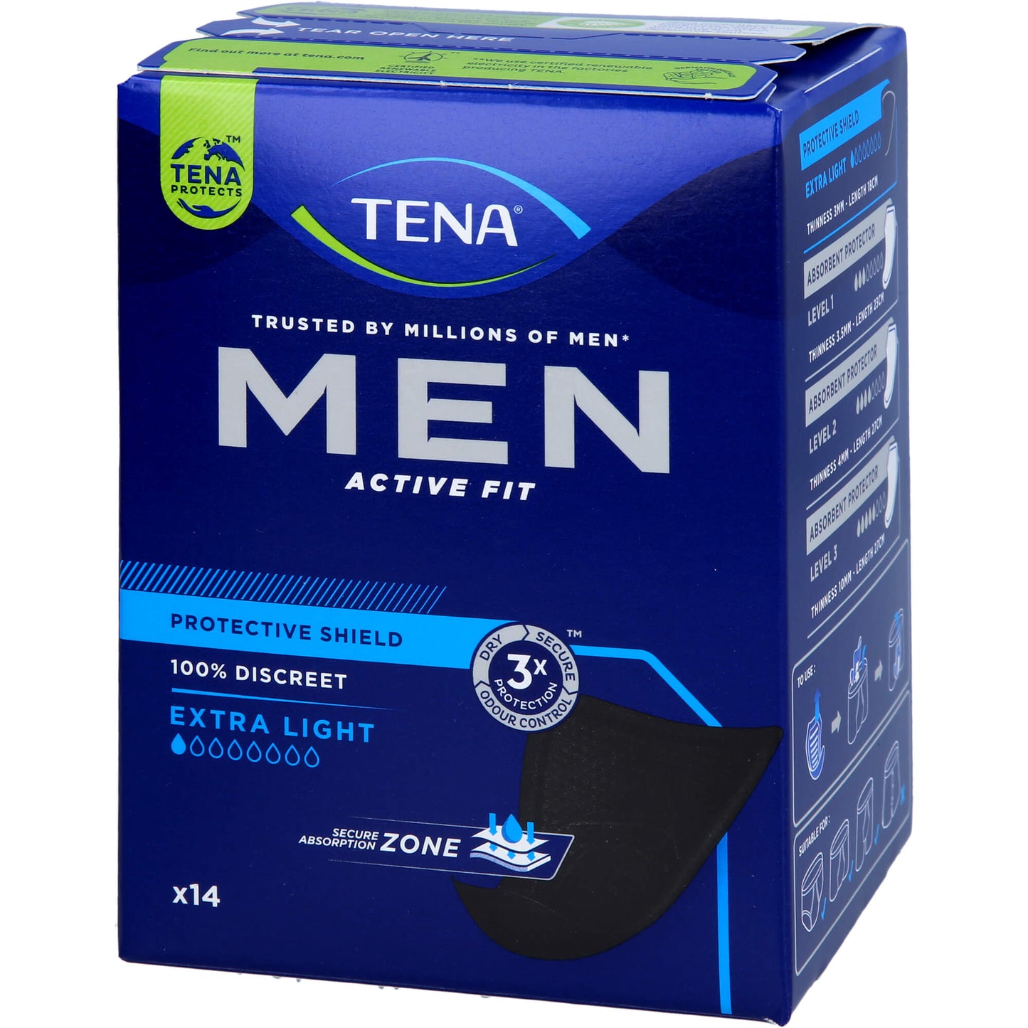TENA MEN Active Fit Level 0 Inkontinenz Einlagen 14 St