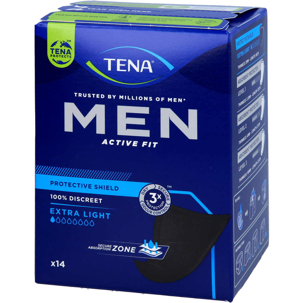 TENA MEN Active Fit Level 0 Inkontinenz Einlagen 14 St