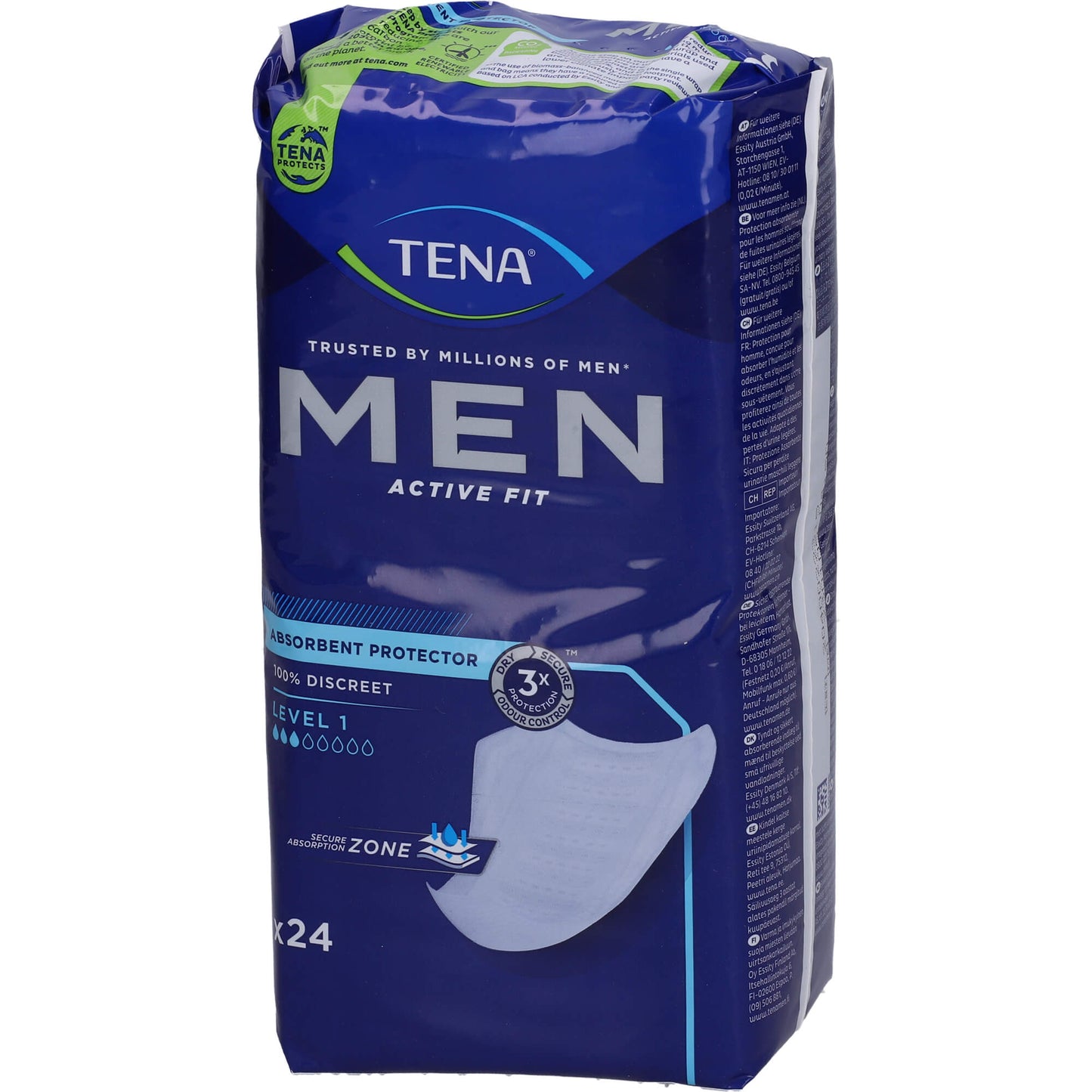 TENA MEN Active Fit Level 1 Inkontinenz Einlagen 24 St