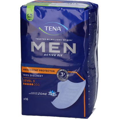 TENA MEN Active Fit Level 3 Inkontinenz Einlagen 16 St
