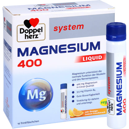 DOPPELHERZ Magnesium 400 Liquid system Trinkamp. 10 St