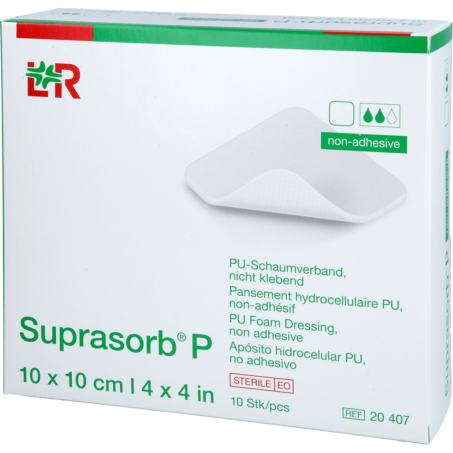 SUPRASORB P PU-Schaumv.nicht klebend 10x10 cm 10 St