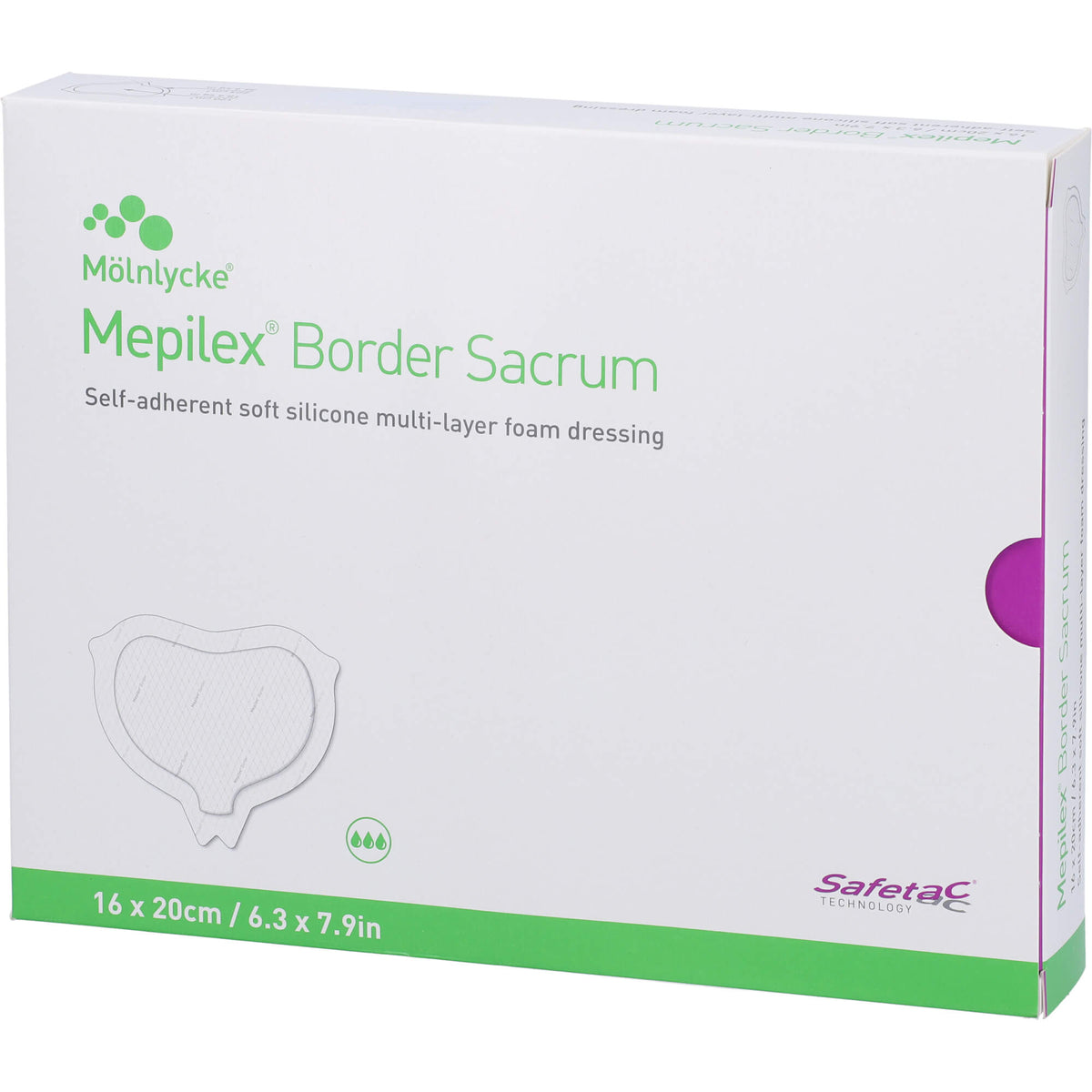 MEPILEX Border Sacrum Schaumverb.16x20 cm steril 10 ST