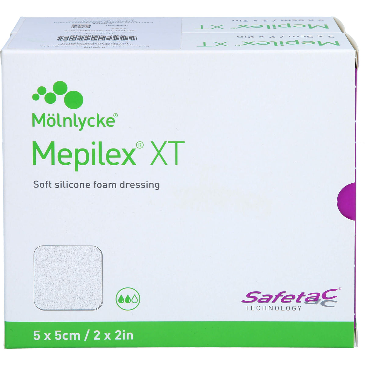 Mepilex XT 5x5 cm Schaumverband 10 ST