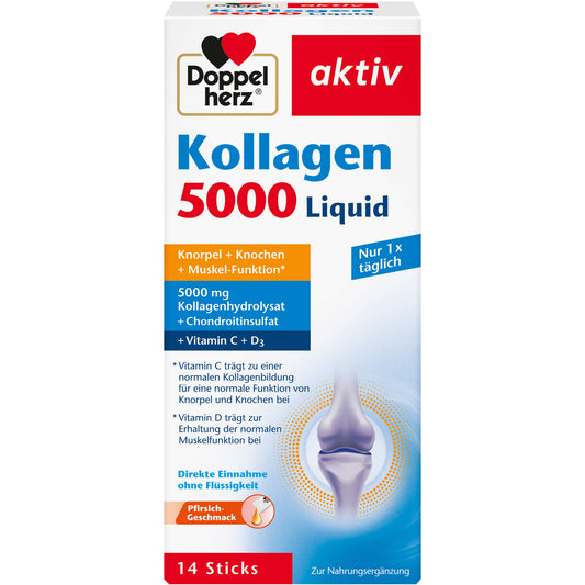 DOPPELHERZ Kollagen 5000 Liquid Sticks 14X10 ml