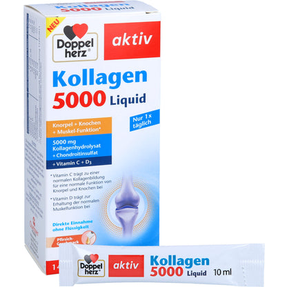 DOPPELHERZ Kollagen 5000 Liquid Sticks 14X10 ml