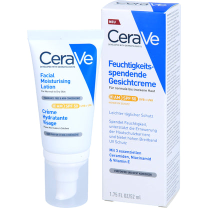 Cerave FEUCHTIGKEITSSPENDENDE GESICHTSCREME SPF50 52 ML