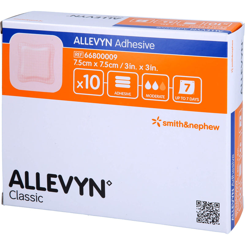 ALLEVYN ADHESIVE 7.5X7.5 10 ST