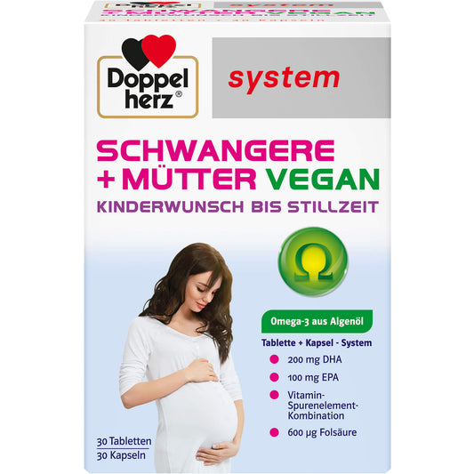 DOPPELHERZ Schwangere+Mütter vegan syst.Kombipack. 60 St