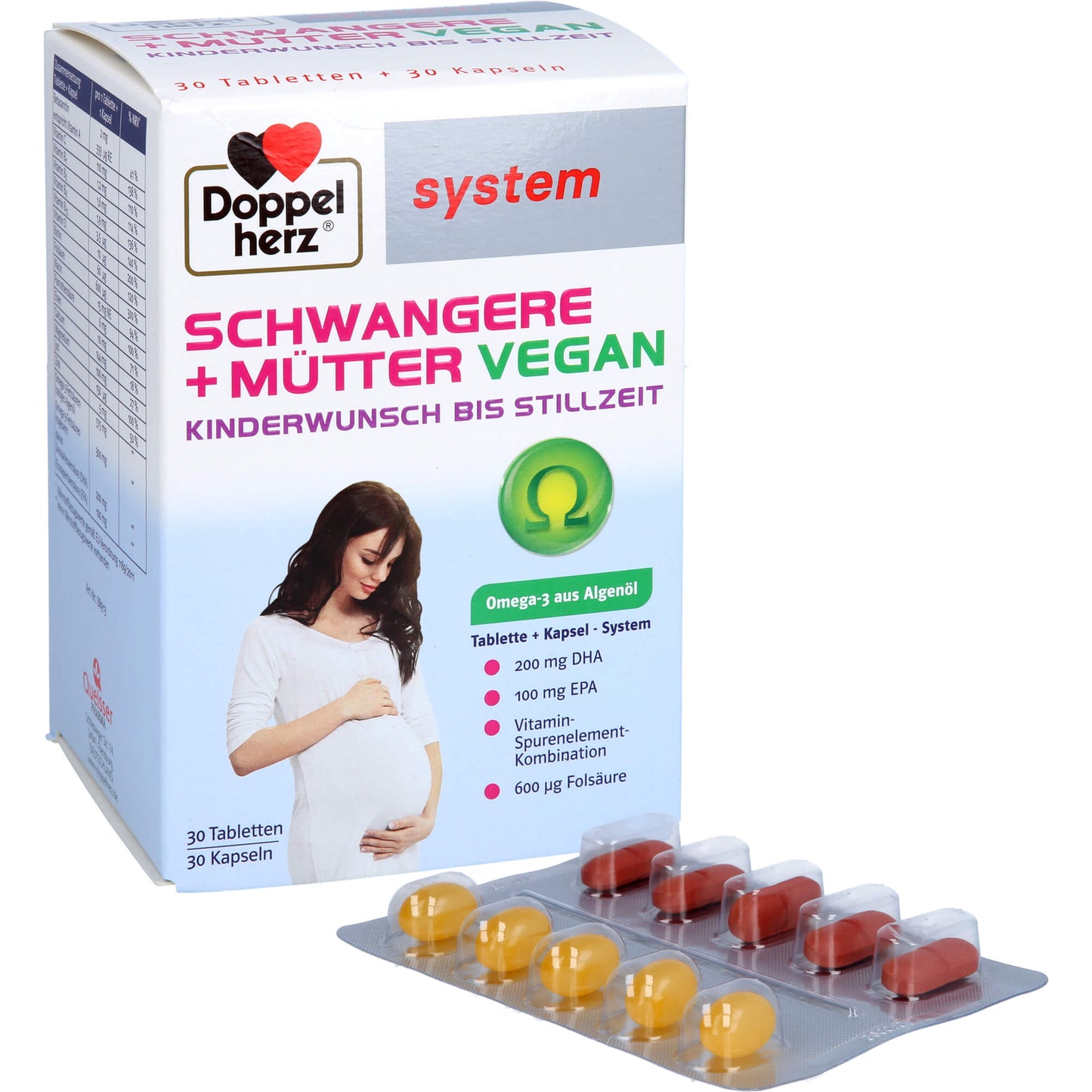 DOPPELHERZ Schwangere+Mütter vegan syst.Kombipack. 60 St