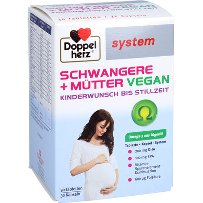 DOPPELHERZ Schwangere+Mütter vegan syst.Kombipack. 60 St
