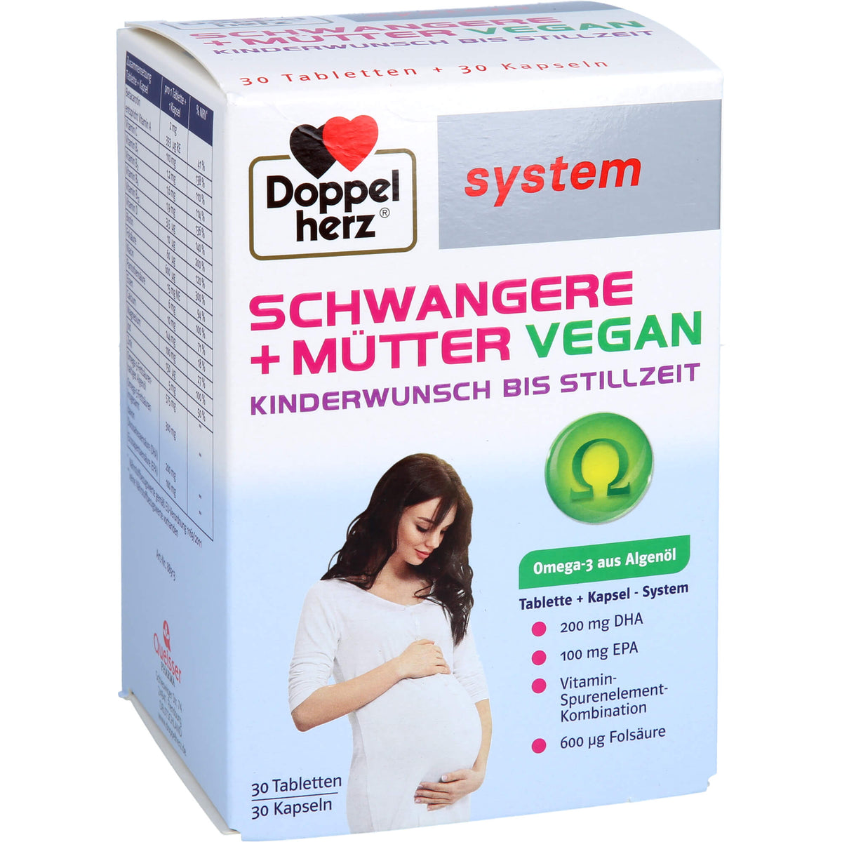 DOPPELHERZ Schwangere+Mütter vegan syst.Kombipack. 60 St