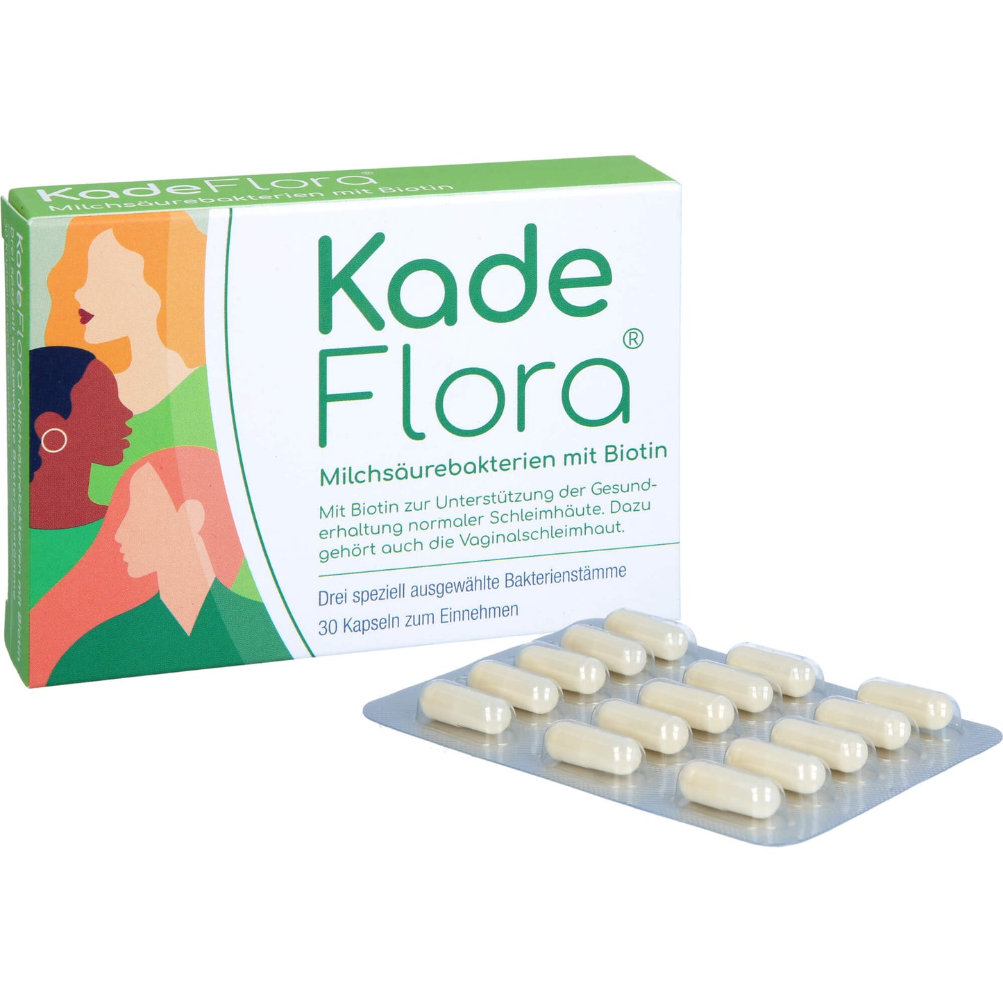 KADEFLORA Milchsäurebakterien mit Biotin Kapseln 30 St