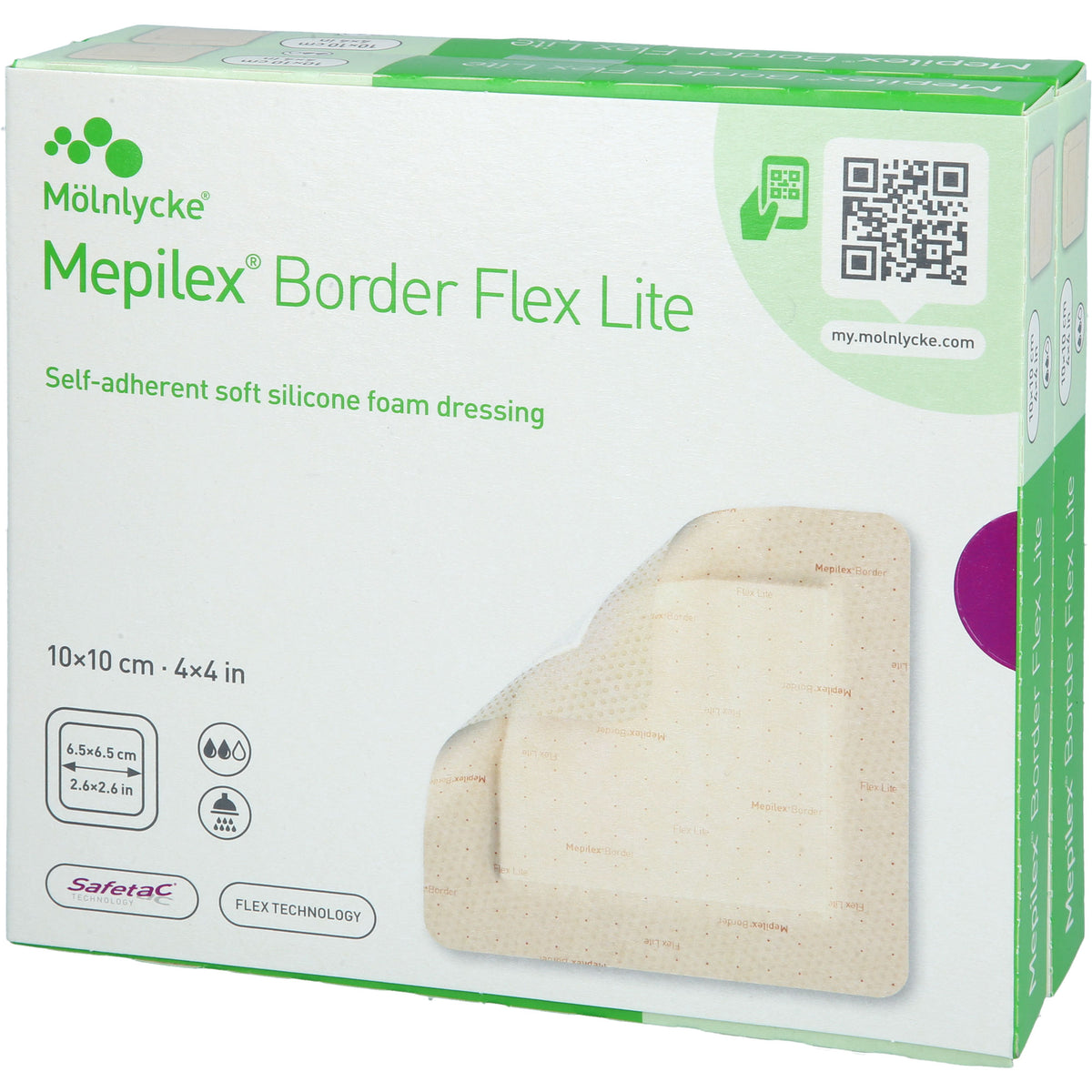 MEPILEX BORDER FLEX LITE SCHAUMVERBAND 10X10 CM 10 ST