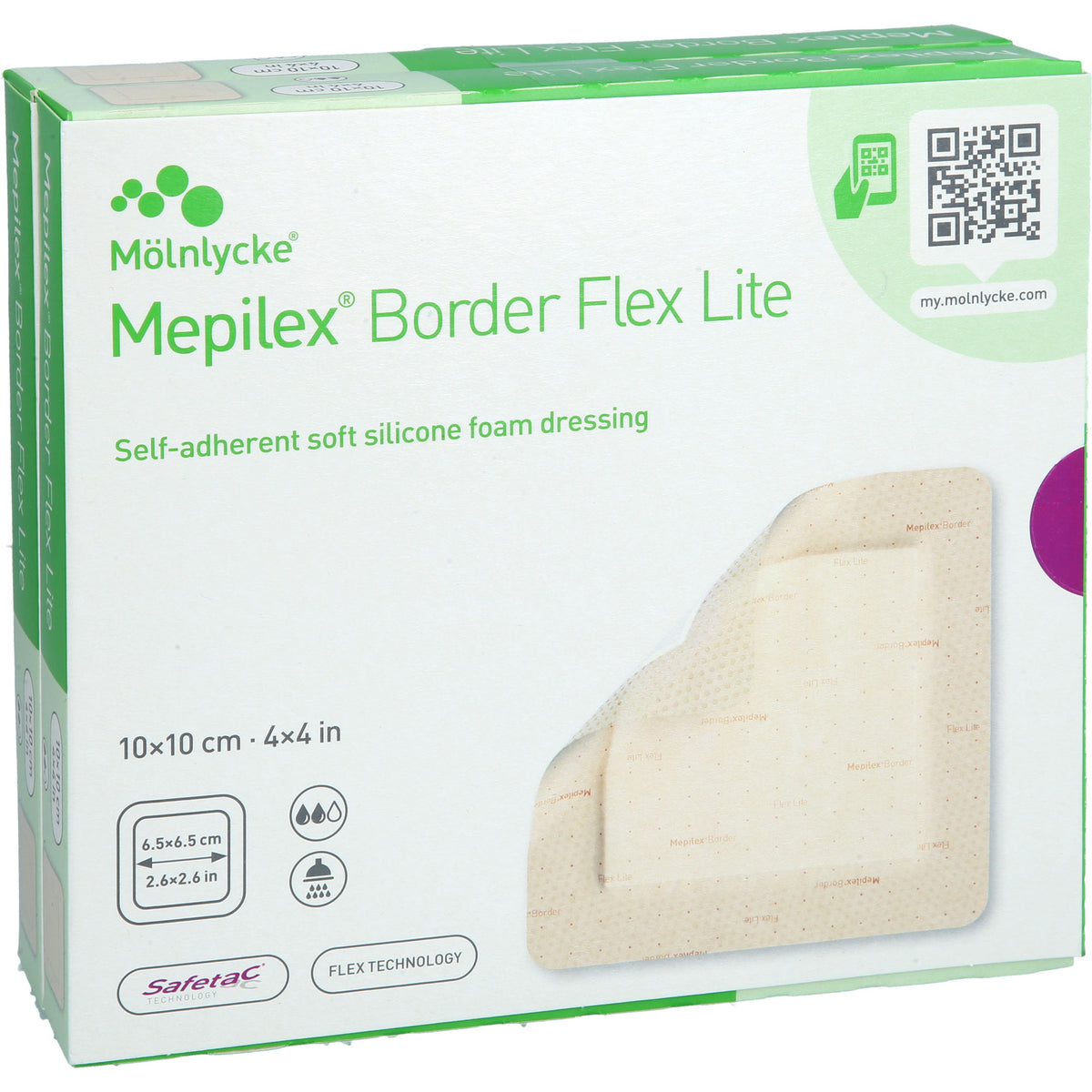 MEPILEX BORDER FLEX LITE SCHAUMVERBAND 10X10 CM 10 ST