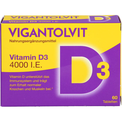 VIGANTOLVIT 4000 I.E. Vitamin D3 Tabletten 60 St
