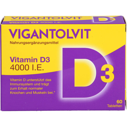 VIGANTOLVIT 4000 I.E. Vitamin D3 Tabletten 60 St