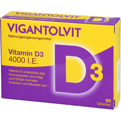 VIGANTOLVIT 4000 I.E. Vitamin D3 Tabletten 60 St