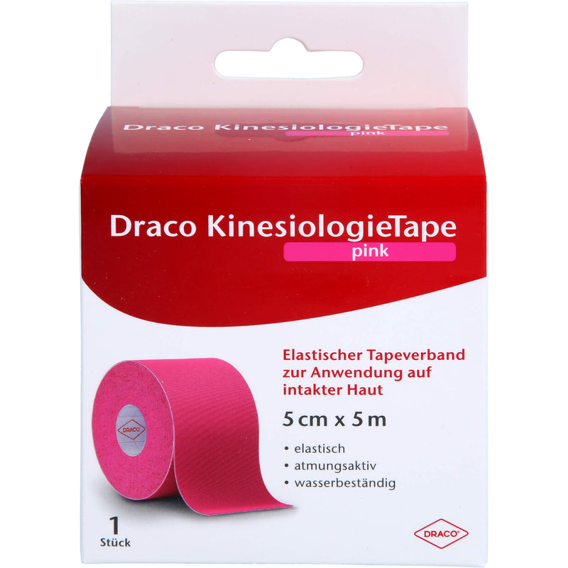 DRACO KINESIO TAPE PINK5X5 1 St