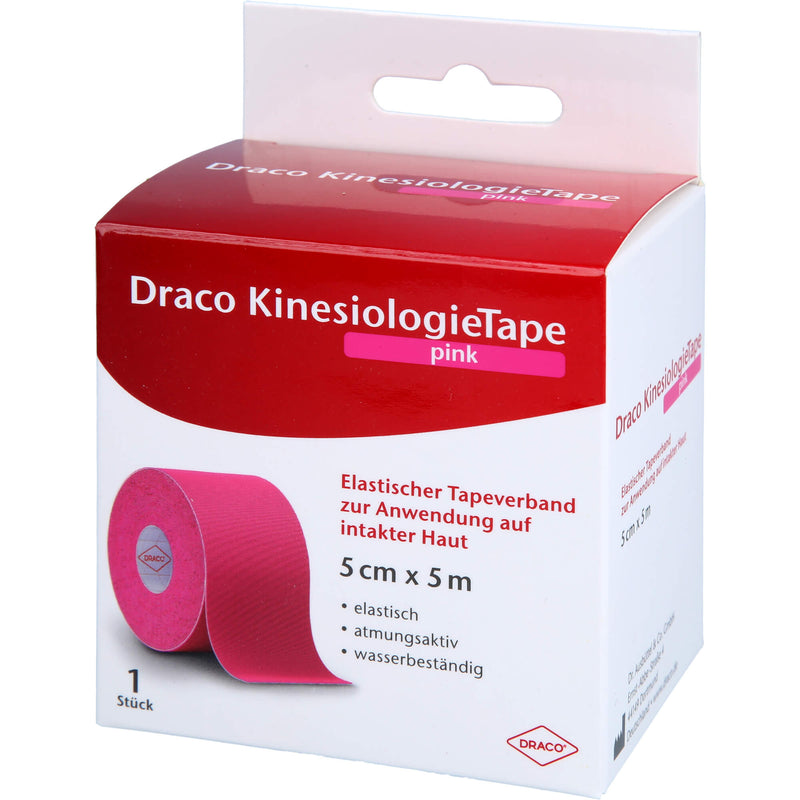 DRACO KINESIO TAPE PINK5X5 1 St