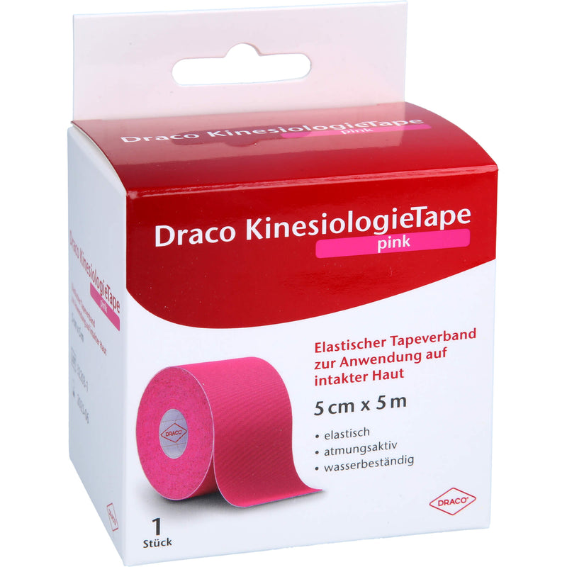 DRACO KINESIO TAPE PINK5X5 1 St