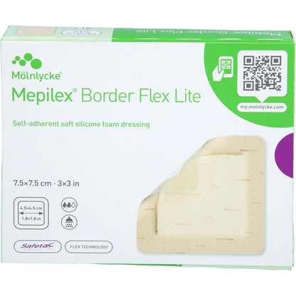 MEPILEX Border Flex Lite Schaumverband 7.5x7.5cm 5 ST