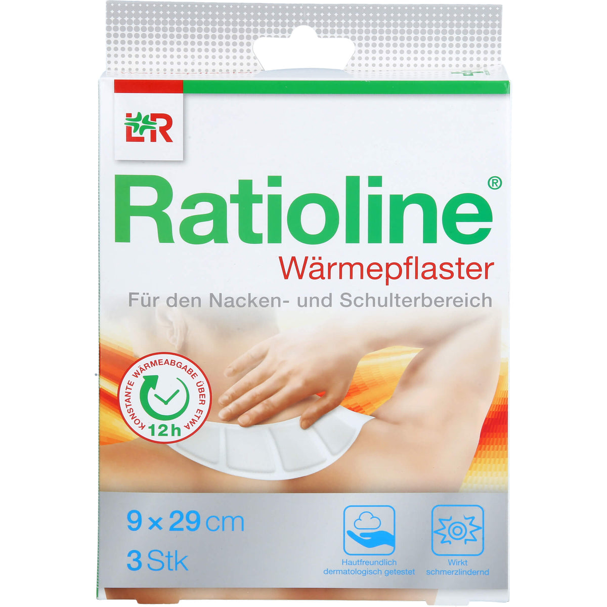 RATIOLINE Wärmepflaster Nacken/Schulter 9x29 cm 3 St