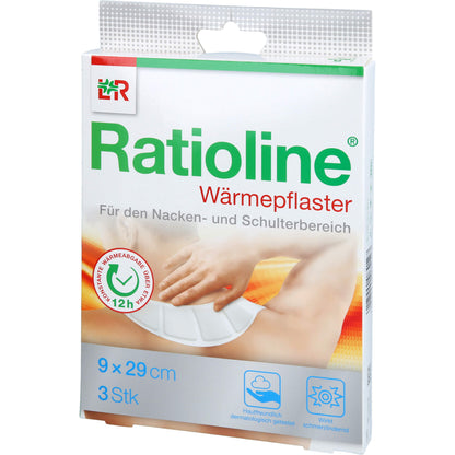 RATIOLINE Wärmepflaster Nacken/Schulter 9x29 cm 3 St