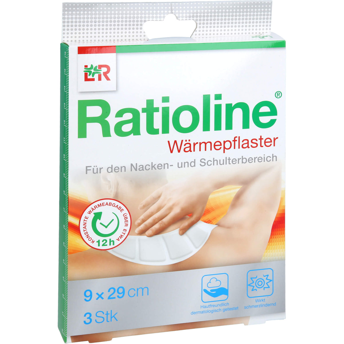 RATIOLINE Wärmepflaster Nacken/Schulter 9x29 cm 3 St